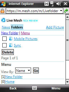 No more Live Mesh for Windows Mobile