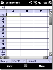 Excel Mobile 2007