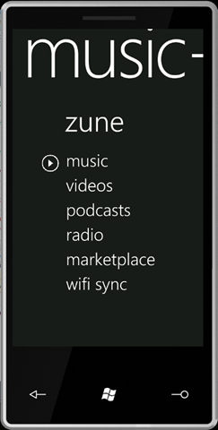 Zune for Windows phone 7
