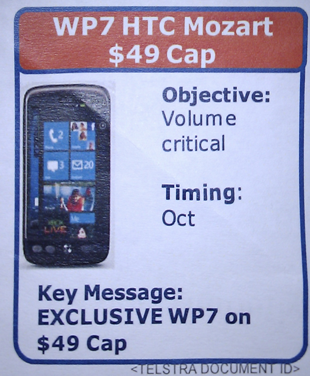 HTC Mozart runs Windows Phone and is coming October 2010