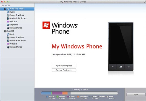 windows phone app for mac