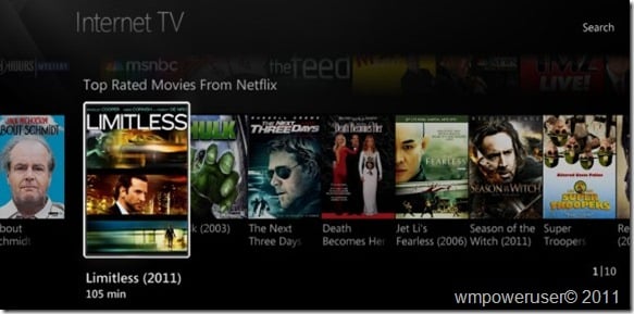 WMC top rated movies from Netflix
