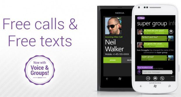 Viber Для Windows Phone Добавляет HD Голосовые Вызовы И Групповые.