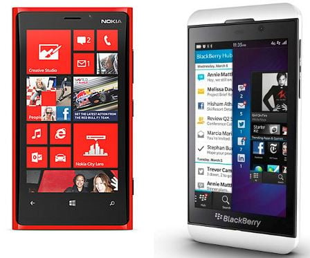 Nokia Lumia 920 vs Blackberry Z10