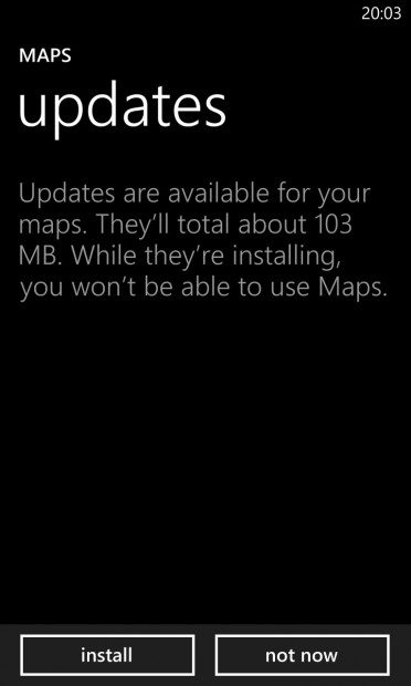 map updates