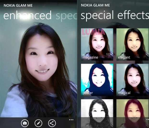 Nokia Glam Me Lumia Windows Phone app