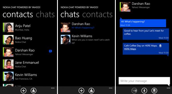 Nokia Chat Windows Phone