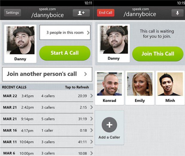 Speek Windows Phone app