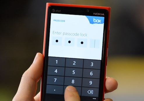 Box Windows Phone app
