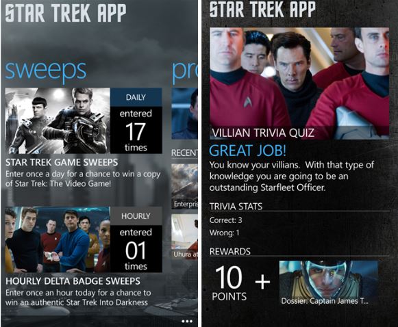 Star Trek App Windows Phone