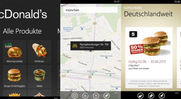 McDonald's German App