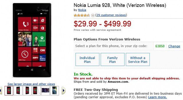 Nokia Lumia 928 Amazon
