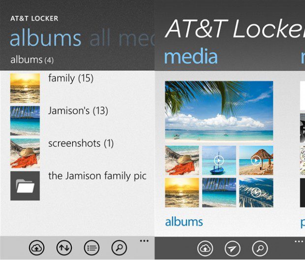 AT&T Locker Windows Phone app