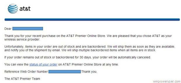 ATT Order Status