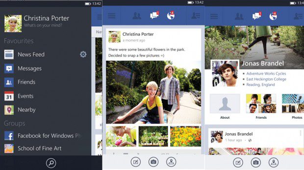 Facebook Windows Phone 8 App