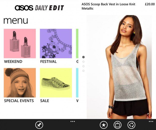 ASOS Daily Edit Windows Phone app
