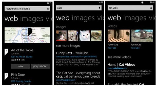 Bing Windows Phone app