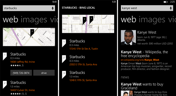 bing search results windows phone august 2 2013 screenshot 1