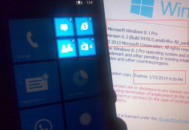 Windows Phone 8.1 Blue Folders