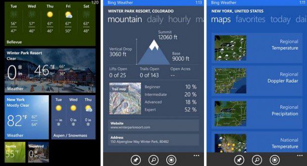 Bing Weather App
