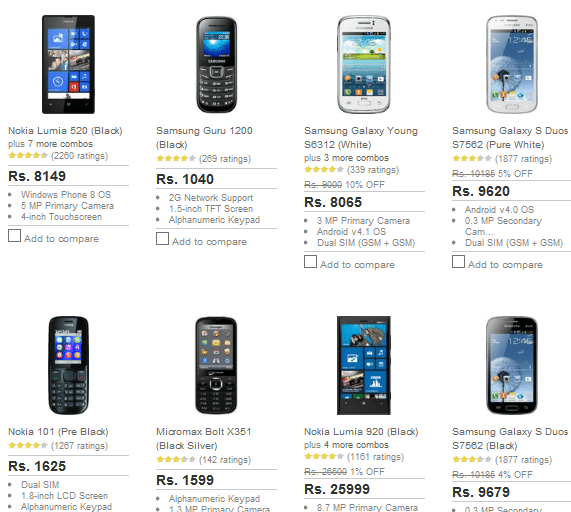 nokia lumia mobile phones with price list