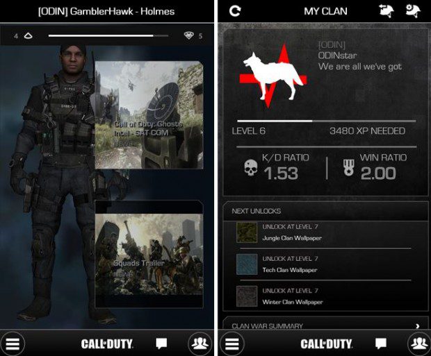 Call Of Duty Windows Phone app