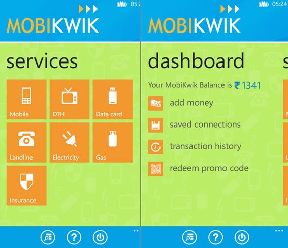Mobikwik Windows Phone