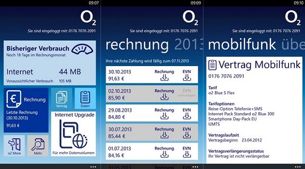 My O2 App Windows Phone