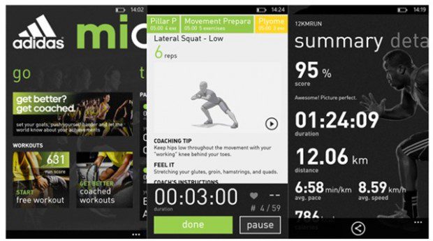 adidas micoach app