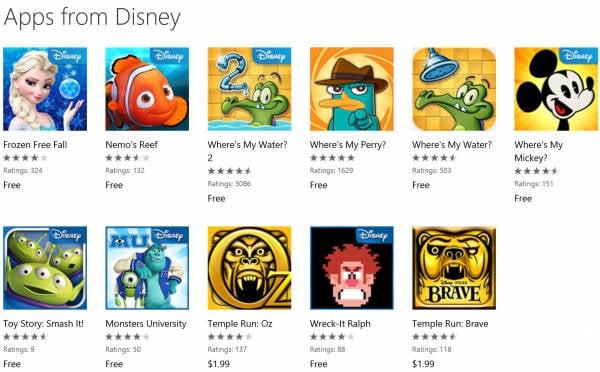 Disney Windows Phone games Download
