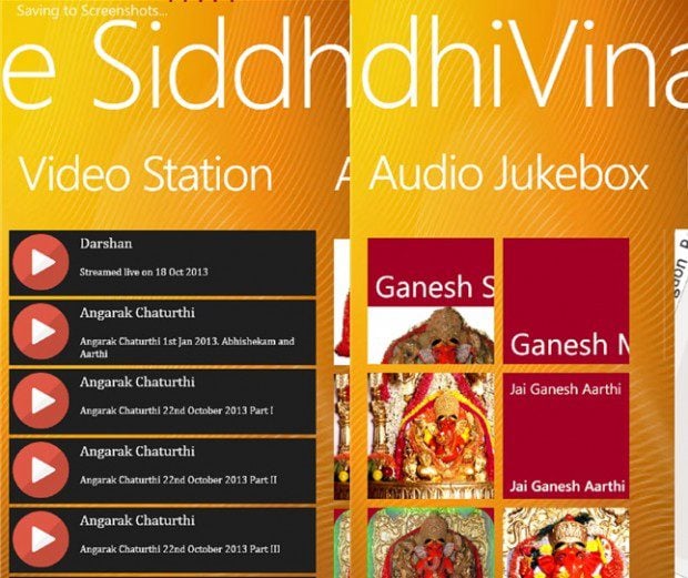 SiddhiVinayak Temple Windows phone app