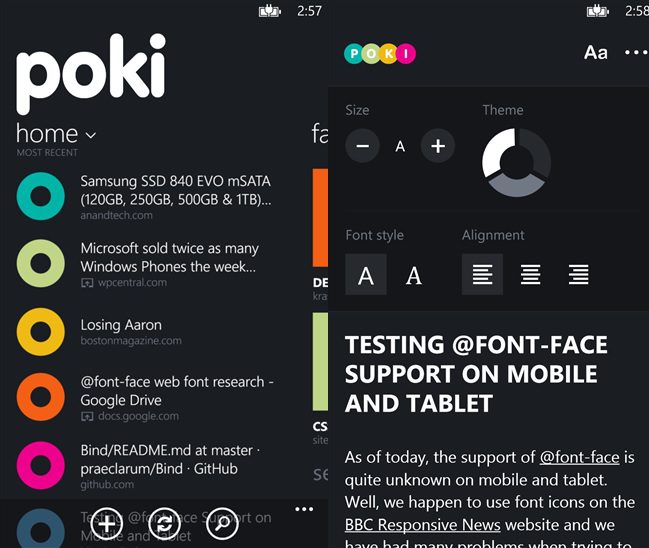 Poki Pocket Client Windows Phone