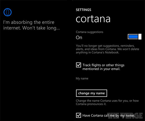 Windows Phone Cortana