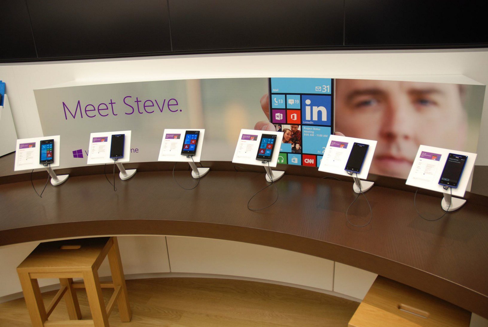 Microsoft Store Windows Phone Display