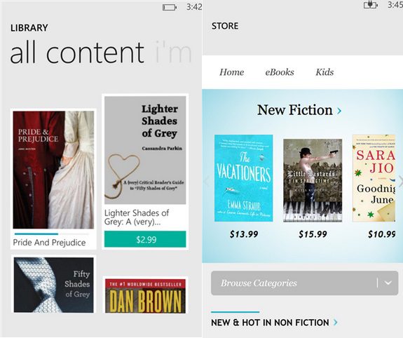 Kobo Windows Phone app