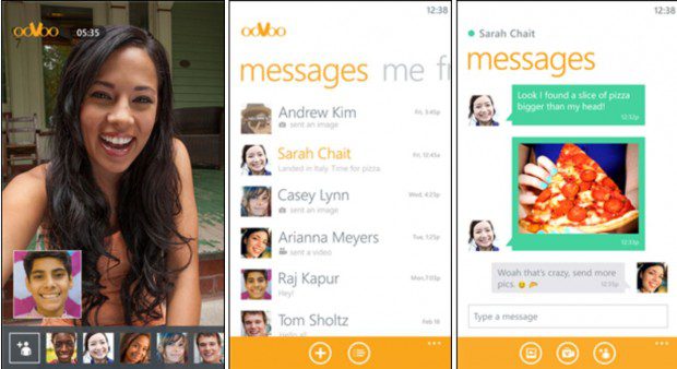 Oovoo Windows Phone app