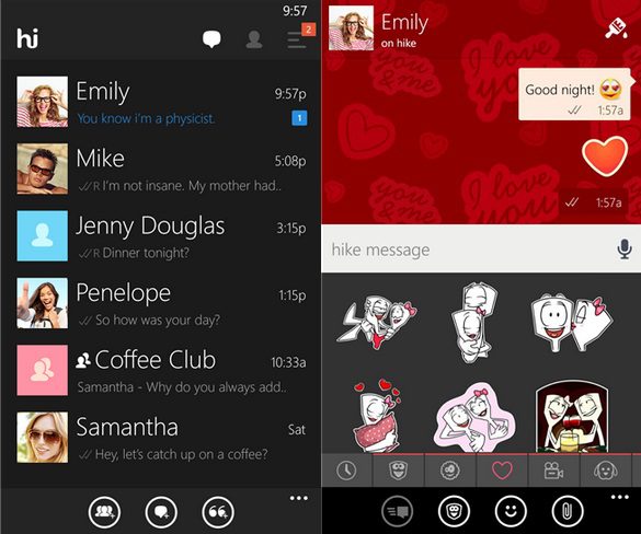 Hike Messenger Windows Phone