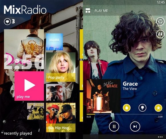 Microsoft MixRadio Windows Phone