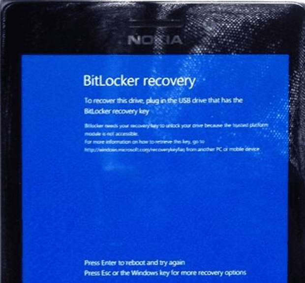 Enter bitlocker recovery key id