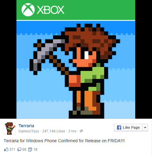 Jogo 2D Terraria ganha compatibilidade com o Windows 10 Mobile 