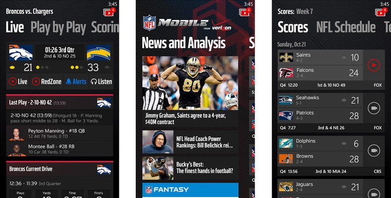 NFL Mobile gets updated with NFL Now intergration on Windows Phone