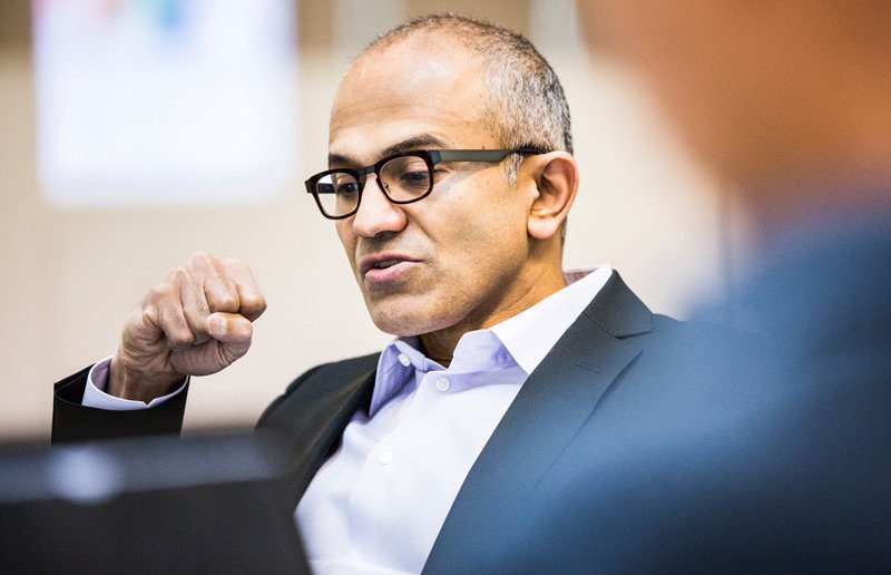 satya nadella Microsoft w