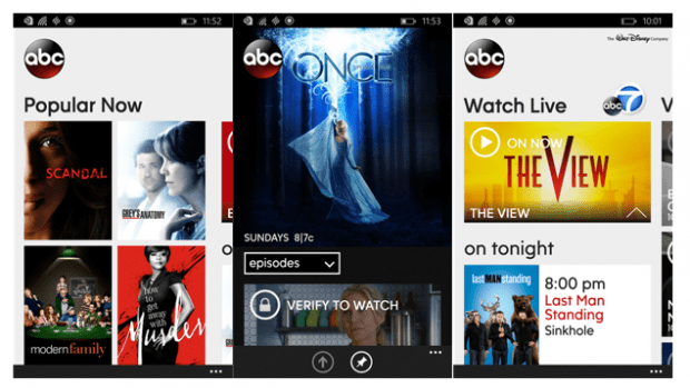 ABC Windows Phone app