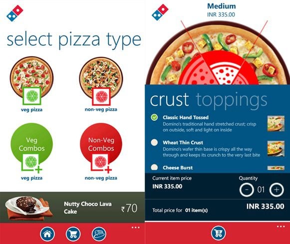 Domino S Pizza India App Updated In Windows Phone Store With Pizza