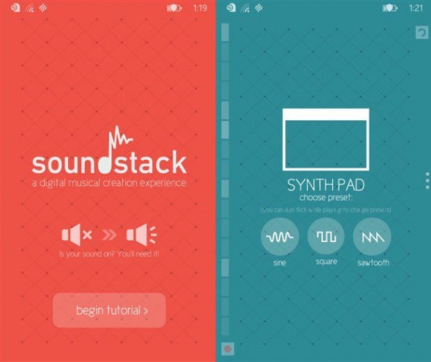 Sound Stack Windows Phone app