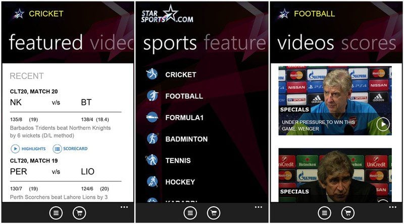 Star Sports for Windows Phone now available