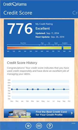 Credit Karma Windows Phone