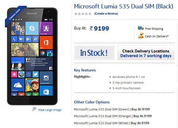 Microsoft Lumia 535