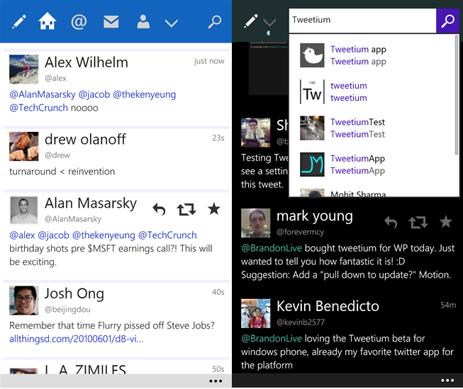 Tweetium Windows Phone