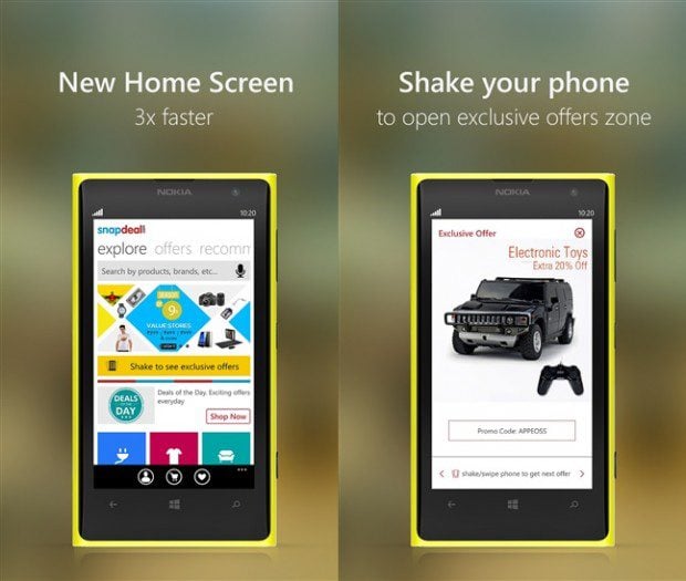Snapdeal Windows Phone app